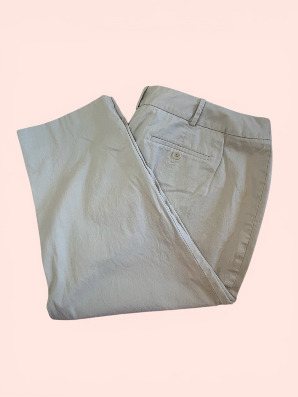 Talbots Women's Size 18WP** Tan "Heritage" Crop Pant